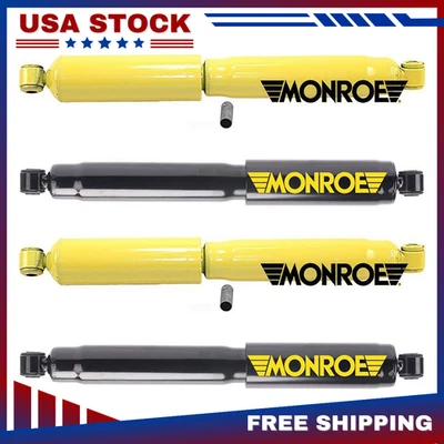 Front Rear Shock Absorber 4x For Ford F-100 1965-1969 RWD Ford F-350 1967-1970 - Image 1 of 4