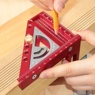 Multi Angle Ruler with Positioning Dowel Pin for Accurate Measurement in Crafts - Image 1 of 4