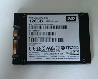 WD Green 120GB SSD SATA Model WDS120G1G0A -  Excellent Condition.  - Image 1 of 2