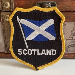 Vintage Patch SCOTLAND National Flag The Saltire Scottish Souvenir Badge - Picture 1 of 3