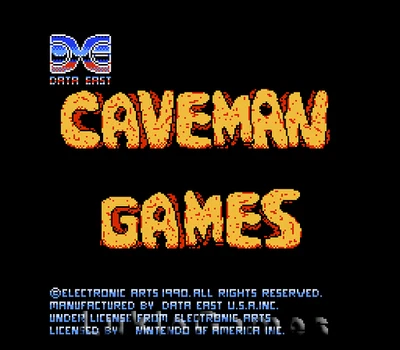 Caveman Games - Rare NES Nintendo Game - Image 1 of 4