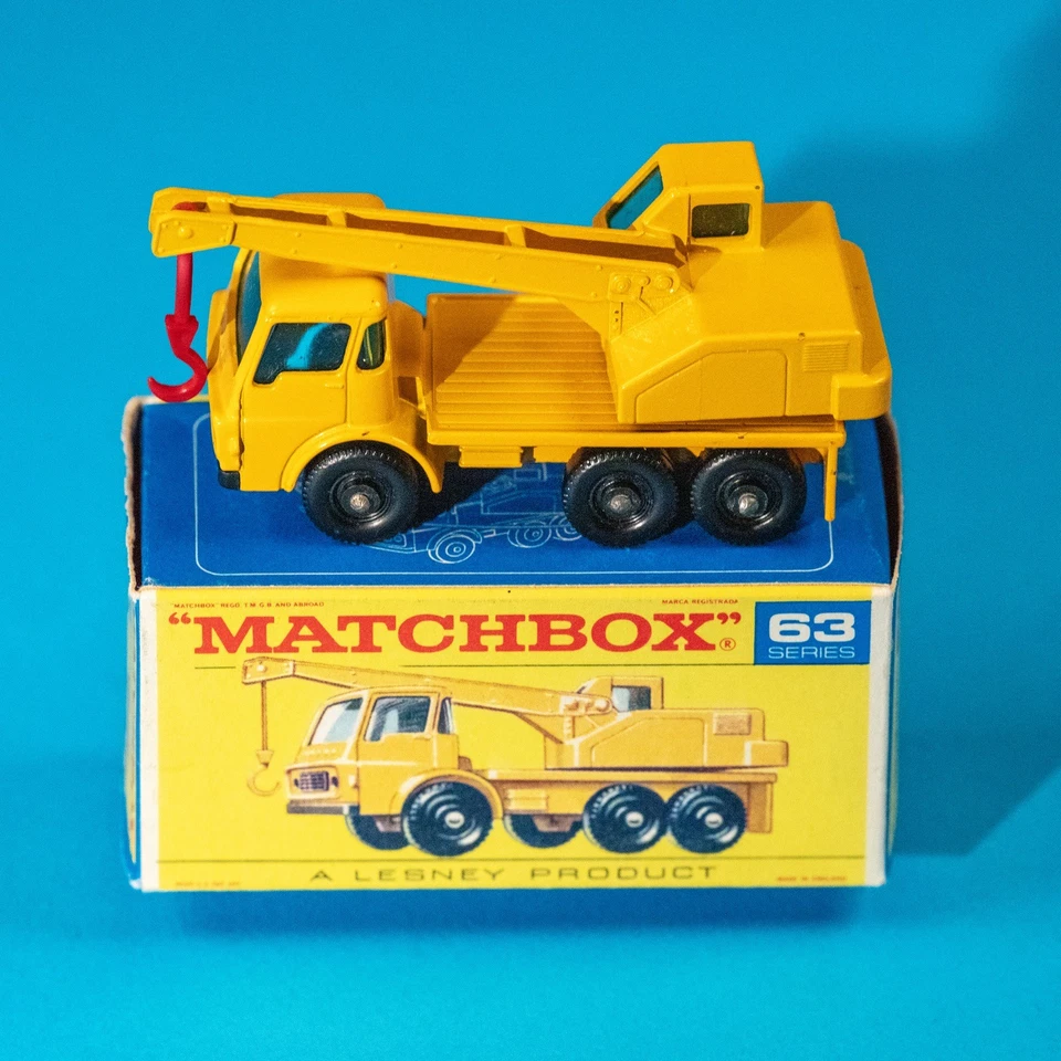 Matchbox Regular Wheels / MB 63 C1 Dodge Crane Truck / NMIB / F Box / 1968 - Image 1 of 4