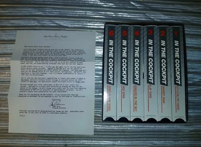 IN THE COCKPIT VHS Military 6 Tape Set with original purchase letter - Image 1 of 3