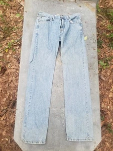 Levis 505 Jeans Herren 33x36 Blau Regular Straight Button Fly Denim (PASST 34x35,5) - Bild 1 von 6