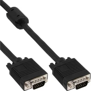 10x S-VGA Kabel, InLine, 15pol HD St/St, schwarz, 3m - Bild 1 von 2