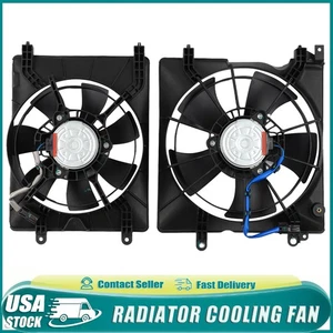 For 2012-2015 Honda Civic Left & Right Radiator Condenser Cooling Fan Assembly - Picture 1 of 13