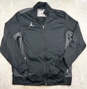Chaqueta Nike Jordan Team Flight Negra Blanca Para Hombre XL Cremallera Completa 696736-010 Retro - Imagen 1 de 7