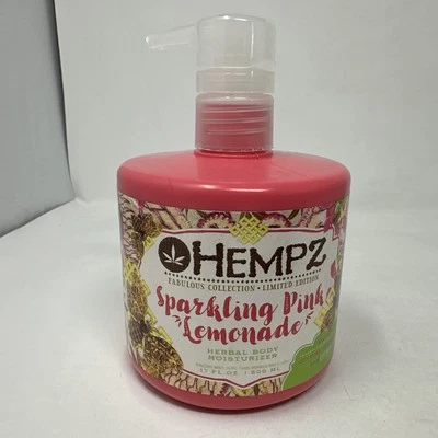 Hempz Sparkling Pink Lemonade Herbal Body Moisturizer 17oz Discontinued Limited - Image 1 of 4