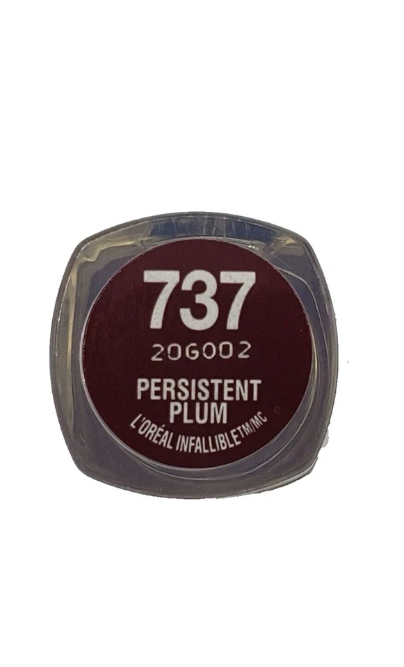 L'Oréal Infallible Le Rouge Lipstick-737 PERSISTENT PLUM - Image 1 of 1
