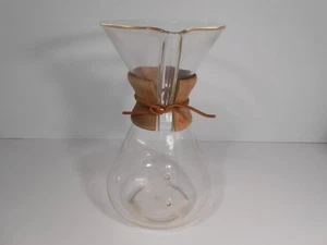 Vtg 40s Hand Blown PYREX CHEMEX11" Pour Over Coffee Brewer 65 oz Green Stamp - Picture 1 of 12