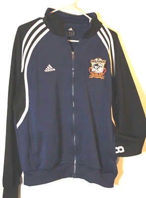 Chaqueta ADIDAS Saint Louis Wolfpack para hombre talla pequeña negra/azul/blanca Foto 1 de 4