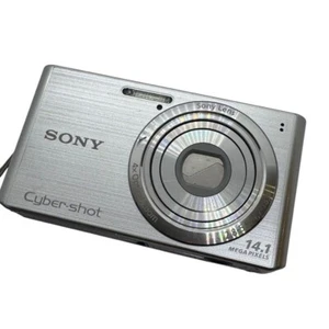 Sony Cyber Shot DSC-W610 Digital Camera Built-in Flash Smile Detection Silver - Picture 1 of 12