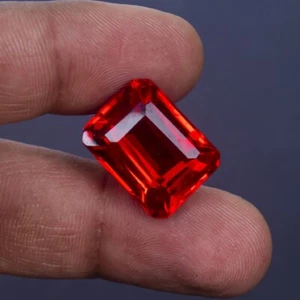 25.0 Ct Certified Natural Beautiful Octagon Cut Red Topaz Loose Gemstones AC-843 - Picture 1 of 15