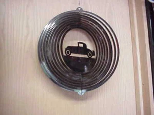 Alter Roadster Coupe in schwarz 11" Metall hängende Windschleuder - Bild 1 von 2