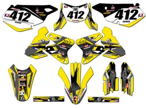 2005-2023 DRZ 400 SM PODIUM Yellow Senge Graphics Kit Compatible with Suzuki - Picture 1 of 10