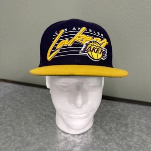 47 Brand Hat Adult OS Purple LA LAKERS Snapback Flat Bill Hardwood Classic - Picture 1 of 20