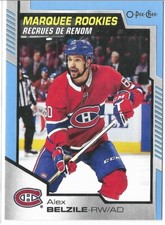 2020-21 UD Series 2 O-Pee-Chee Marquee Rookies Blue #645 Alex Belzile RC JA