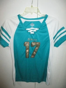 MIAMI DOLPHINS -MAJESTIC FAN FASHION #17 TANNEHILL SS SHIRT SZ L - Picture 1 of 5