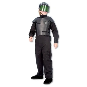 Kostüm~USA~128-134-140~SWAT~Officer~Fasching~Karneval~Amerika~Agent~Polizei~Helm - Bild 1 von 1