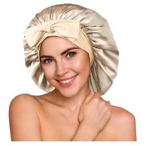 Seidenschlafmütze 22 Momme atmungsaktiv verstellbar für Haare und Komfort - Bild 1 von 9