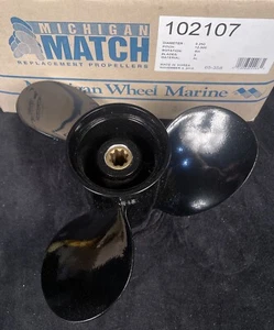 Michigan Honda Yamaha Parsun Selva 102107 Boat Propeller Prop 9-1/4" x 12 Pitch - Picture 1 of 1