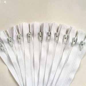 50-500 Stck. Weiß Nylon Spule Reißverschlüsse Schneider Kanalisation Handwerk (8-24 Zoll) Handwerker FGDQRS - Bild 1 von 1