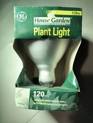 Светильник комнатный для садовых растений GE House 120 Вт, гусеничная и утопленная лампочка R40 2 лампы - Изображение 1 из 4