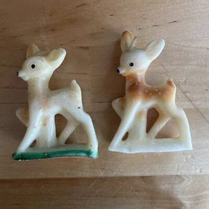 "Dos velas de cervatillo de ciervo de Navidad Gurley de 3""" - Imagen 1 de 5
