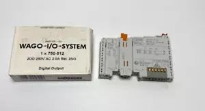 New! WAGO 750-512 2-Channel Relay Output Module 750512 Free shipping in US - Picture 1 of 5