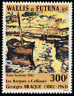 WALLIS et FUTUNA C113 - ""Boote in Collioure"" von George Braque (Sb86837)