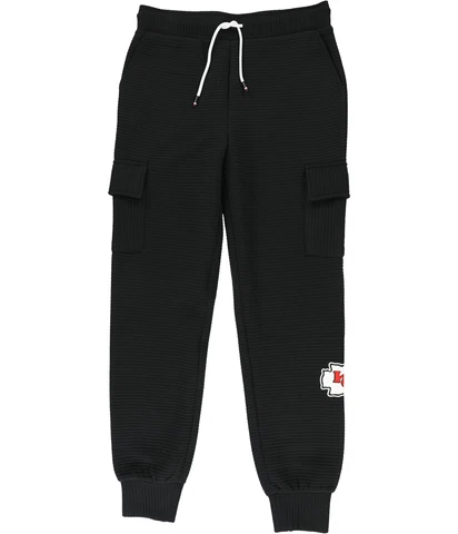 Tommy Hilfiger Womens Kansas City Chiefs Athletic Jogger Pants, Black, Small Cover