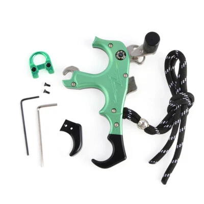 Archery Release Aid D Loop 3/4 Finger Switchover Automatic Compound Bow Hunting - Image 1 of 4