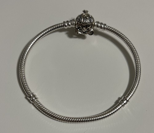 Bracciale 18 cm 7 1" Autentico PANDORA Disney Cenerentola Zucca Coach Chiusura
