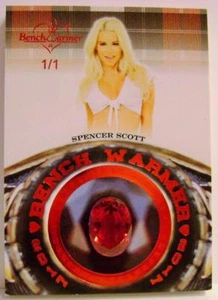 SPENCER SCOTT PLAYBOY 1/1 RED CLASS RING CARD HOT FOR TEACHER BENCH WARMER - Picture 1 of 5
