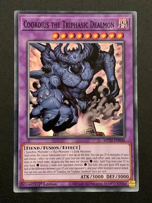 Coordius the Triphasic Dealmon | MP22-EN046 | Common | 1st Edition | YuGiOh TCG - Image 1 of 3