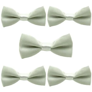 5 PCS Baby Boy Kid Toddler Solid Pre-tied Bow Tie Wedding School Party Bowtie - Picture 1 of 19