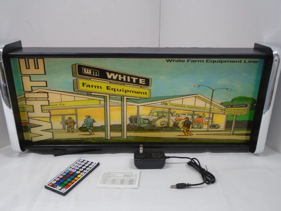 Blanco Equipo Agrícola Pantalla LED Letrero Iluminado Caja de Luz Colgante de Pared Luz Foto 1 de 4