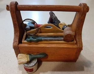 Caja de herramientas de taller miniatura Figi 1998 regalo de manitas - se muestra muy bien - caja de baratijas - Imagen 1 de 10