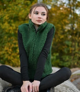 Giubbotto lana donna taglia XS-XXXL 100% LANA lana agnello MERINO! SALDI! - Foto 1 di 14
