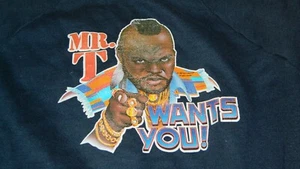 Vintage 1980s 1980's 80s 80's Mr. T A team Size XL Youth Promo Sweatshirt - Picture 1 of 9