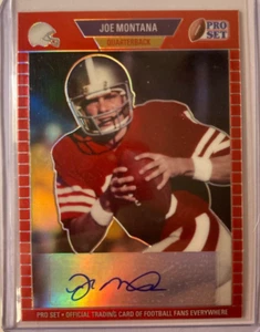 Joe Montana AUTO #/100 Leaf Pro Set Red 2021 Certified Autograph SP 49ers HOF - Picture 1 of 2
