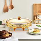 Round Chafing Dish Catering Food Warmer For Party Catering Holiday Wedding