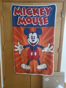 Disney Parks Mickey Mouse Fleece Throw - Picture 1 of 2