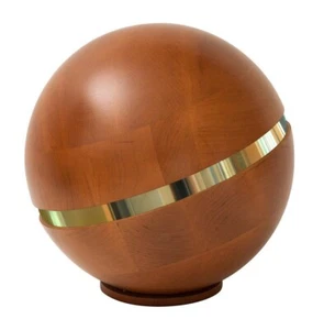 Houten Urnen voor As - Unieke Wereldbol Planeet Crematie Urn - Imagen 1 de 4