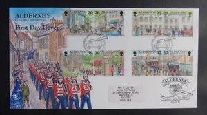 Uniforme Alderney 1998 Garrison Island Forts SGA116/23 FDC primer día cubierta - Imagen 1 de 1