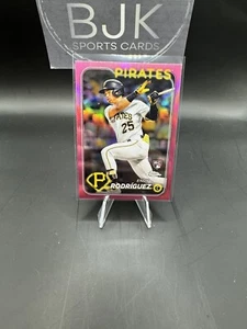 2024 Topps Chrome ENDY RODRIGUEZ #295 PINK REFRACTOR RC Pirates SP - Picture 1 of 1