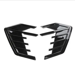 CAR TWO SIDE FENDER AIR FLOW SCOOP DECORATION VENT COVER X 2 PIECES BLACK - Picture 1 of 5