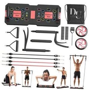 Push Up Board, Home Workout Equipment, Pushup Board, Fit Home Gym, Black - Picture 1 of 7