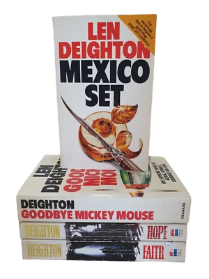 len deighton x 4 hope fate mexico set & goodbye mickey mouse - image 1 of 4