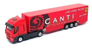 New Ray 1/87 Scale SS-47009 Iveco Strallis Ferrari Transporter Truck (Canti) Red - Picture 1 of 5